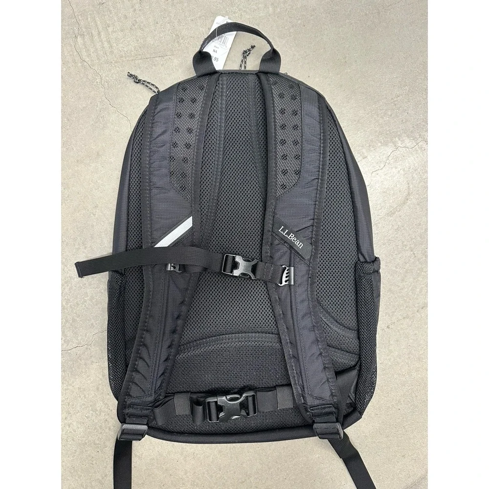 L.L.Bean Comfort Carry Laptop Pack 28L Black Backpack NWT 511138